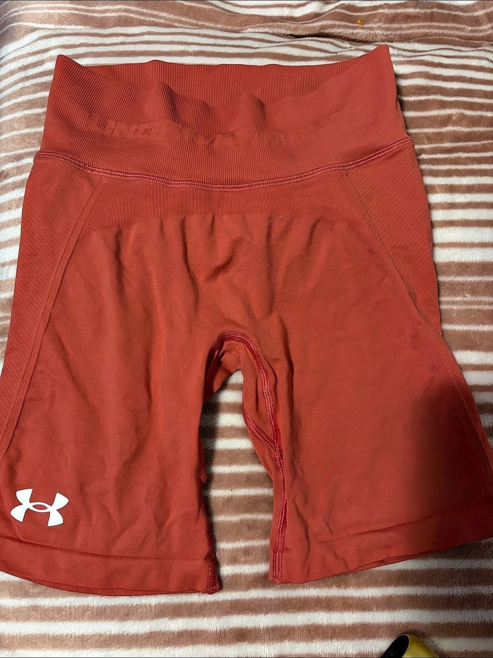 Under Armour Vanish Seamless Bike Shorts in Orange